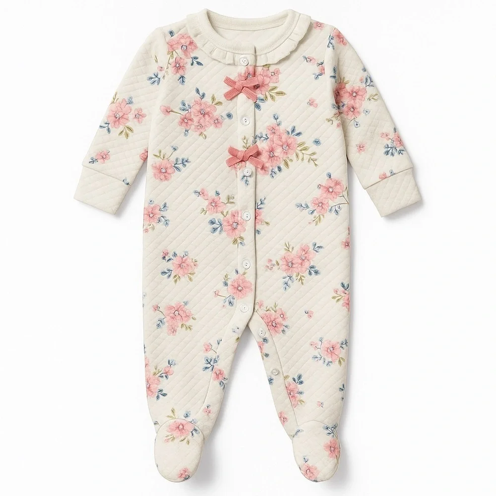 Laura Ashley Floral Baby Onesie